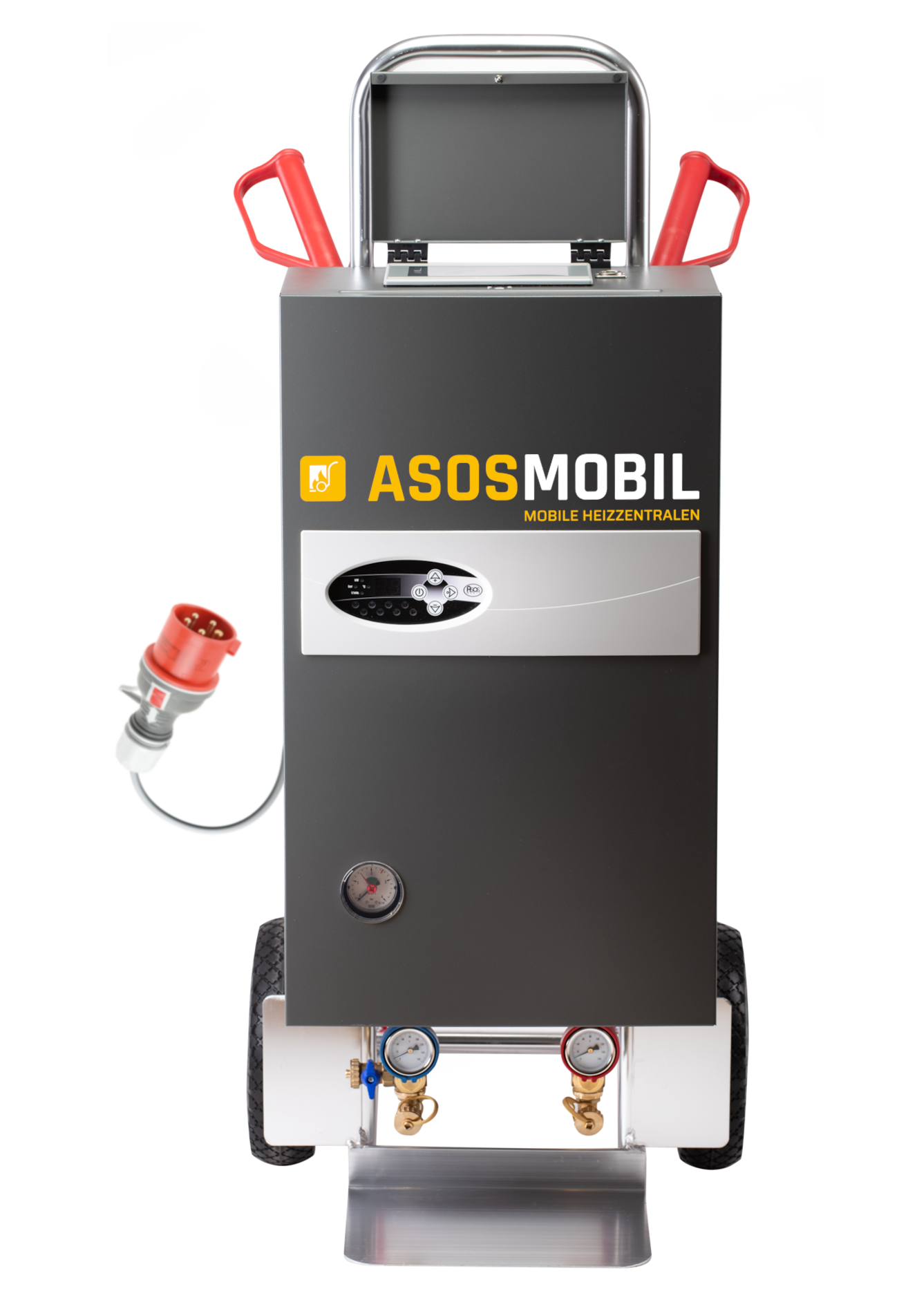 ASOSmobil 21E Plus – mobile elektrische Heizzentrale 21 kW mit Estrichprogramm